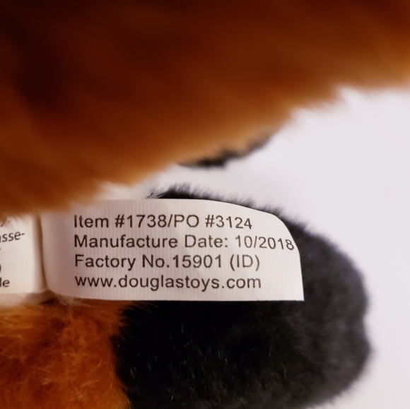 Douglas The Cuddle Toy Fox Plush 13” RED FOX White Fur Stuffed Animal 2018. - Picture 12 of 14